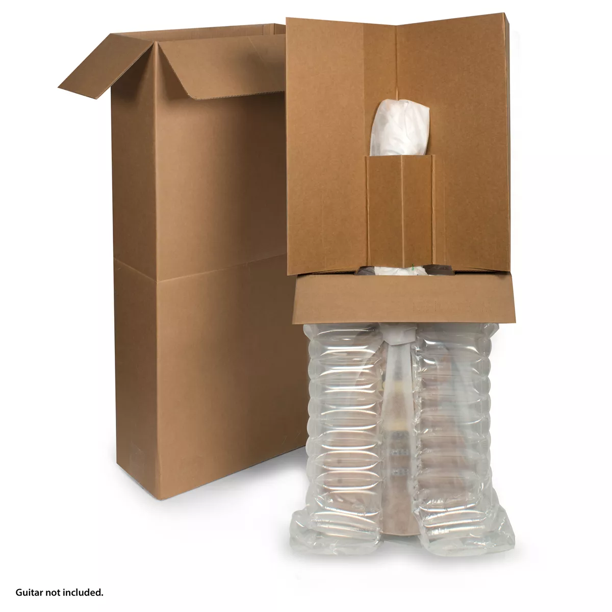 Elektrisches Gitarrenversandsystem für Gitarren ohne Koffer Elektrisches Gitarrenversandsystem für Gitarren ohne Koffer