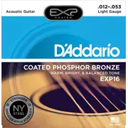 D'Addario EXP Phosphor Bronze Akustikgitarre Saiten, leicht (EXP16)