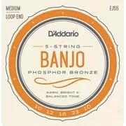 D'Addario Phosphor Bronze BanjoSaiten, mittel (EJ55)