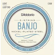 D'Addario vernickelte BanjoSaiten, leicht (EJ60)