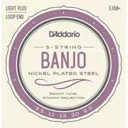 D'Addario Vernickelte BanjoSaiten, Light Plus (EJ60+)