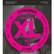 D'Addario flachgewickelt aus Chrom-Saiten, normales Licht (ECB81)