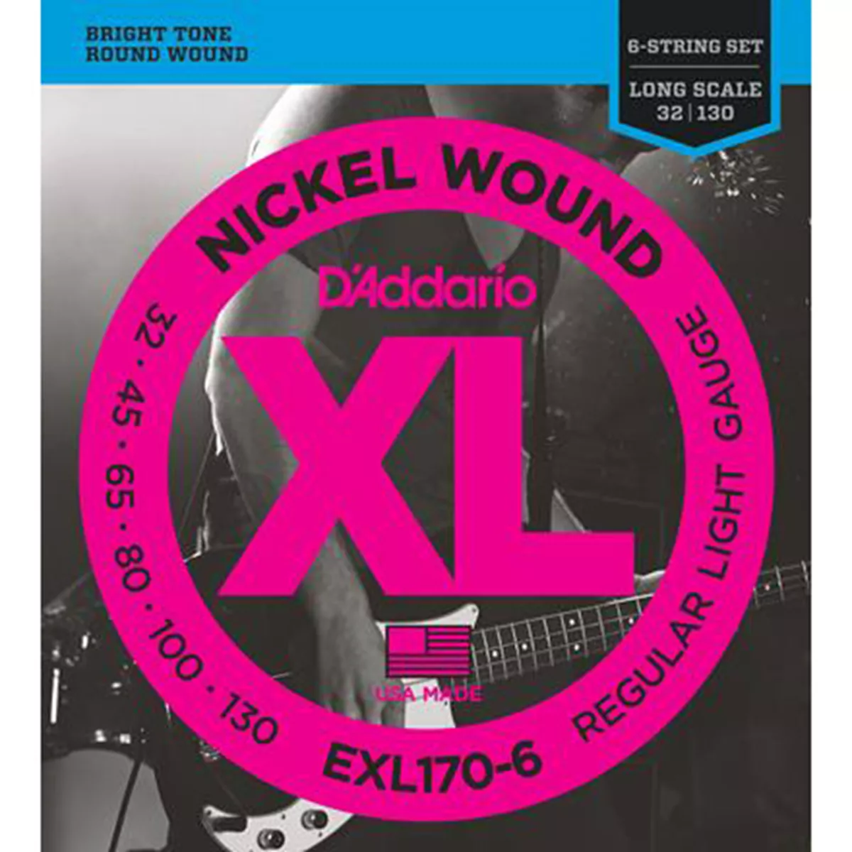 D'Addario 6-String Bässe mit Nickel-Wunde D'Addario 6-String Bässe mit Nickel-Wunde