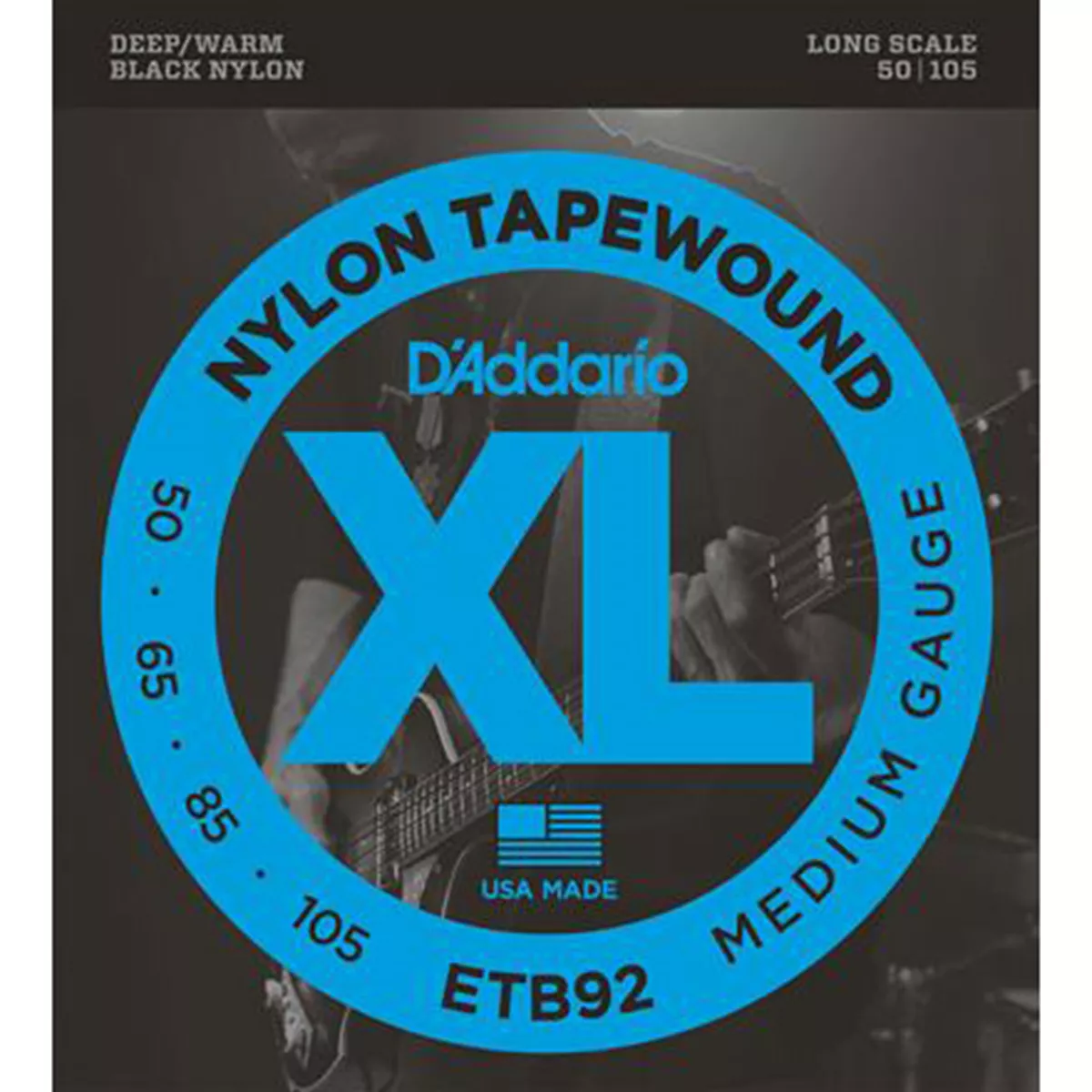 D'Addario Nylon-Bassstränge mit Tapewound D'Addario Nylon-Bassstränge mit Tapewound