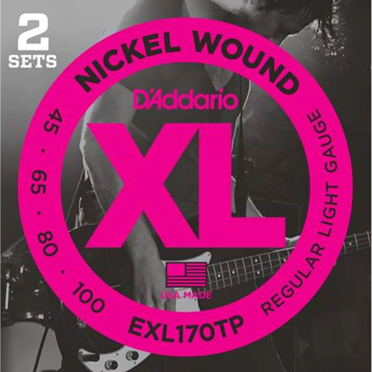 D'Addario 2-Pack Ringe mit Nickel-Wundbarsch D'Addario 2-Pack Ringe mit Nickel-Wundbarsch