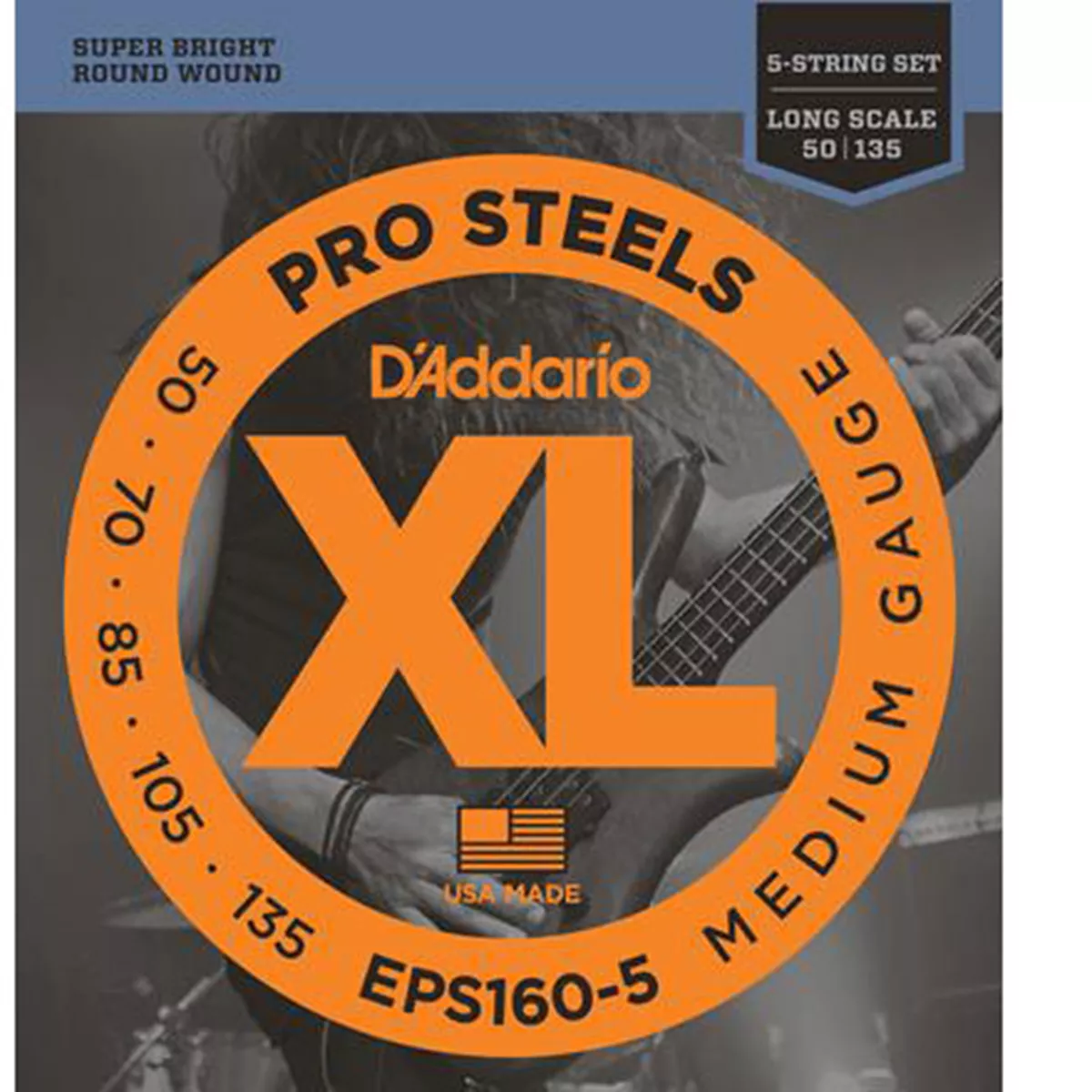 D'Addario Pro Stahl 5-String Bass-Strings D'Addario Pro Stahl 5-String Bass-Strings