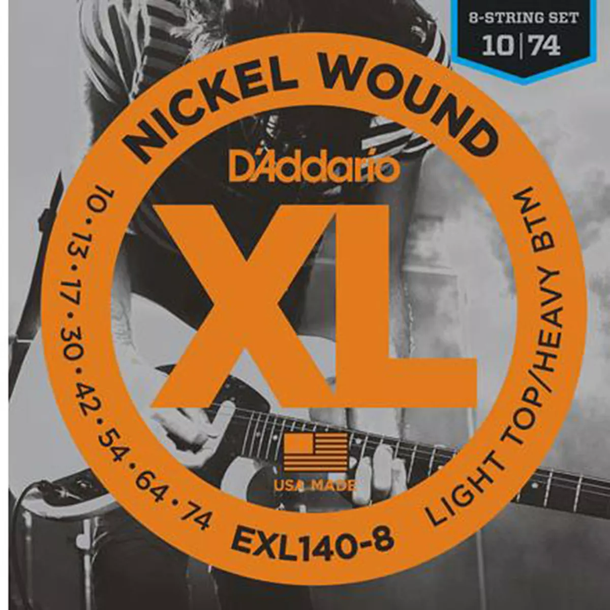 D'Addario XL 8-String elektrische Gitarrenstränge mit Nickel-Wunde D'Addario XL 8-String elektrische Gitarrenstränge mit Nickel-Wunde
