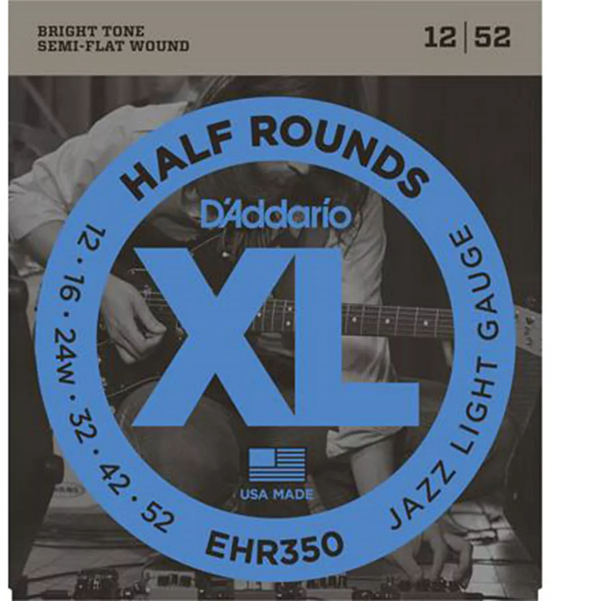 D'Addario XL halbrunde elektrische Gitarrenringe D'Addario XL halbrunde elektrische Gitarrenringe