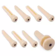 D'Addario Planet Waves geformte Steg, Elfenbein mit schwarzem Punkt