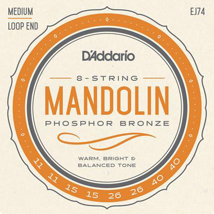 D'Addario Phosphor Bronze Mandolin Strings D'Addario Phosphor Bronze Mandolin Strings