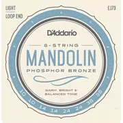 D'Addario Phosphor Bronze Mandoline Saiten, leicht (EJ73)