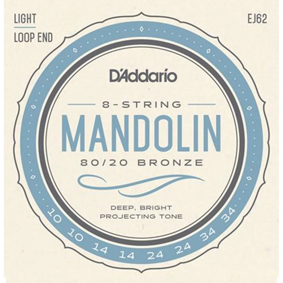 D'Addario 80/20 Bronzemandolin-Ringe D'Addario 80/20 Bronzemandolin-Ringe