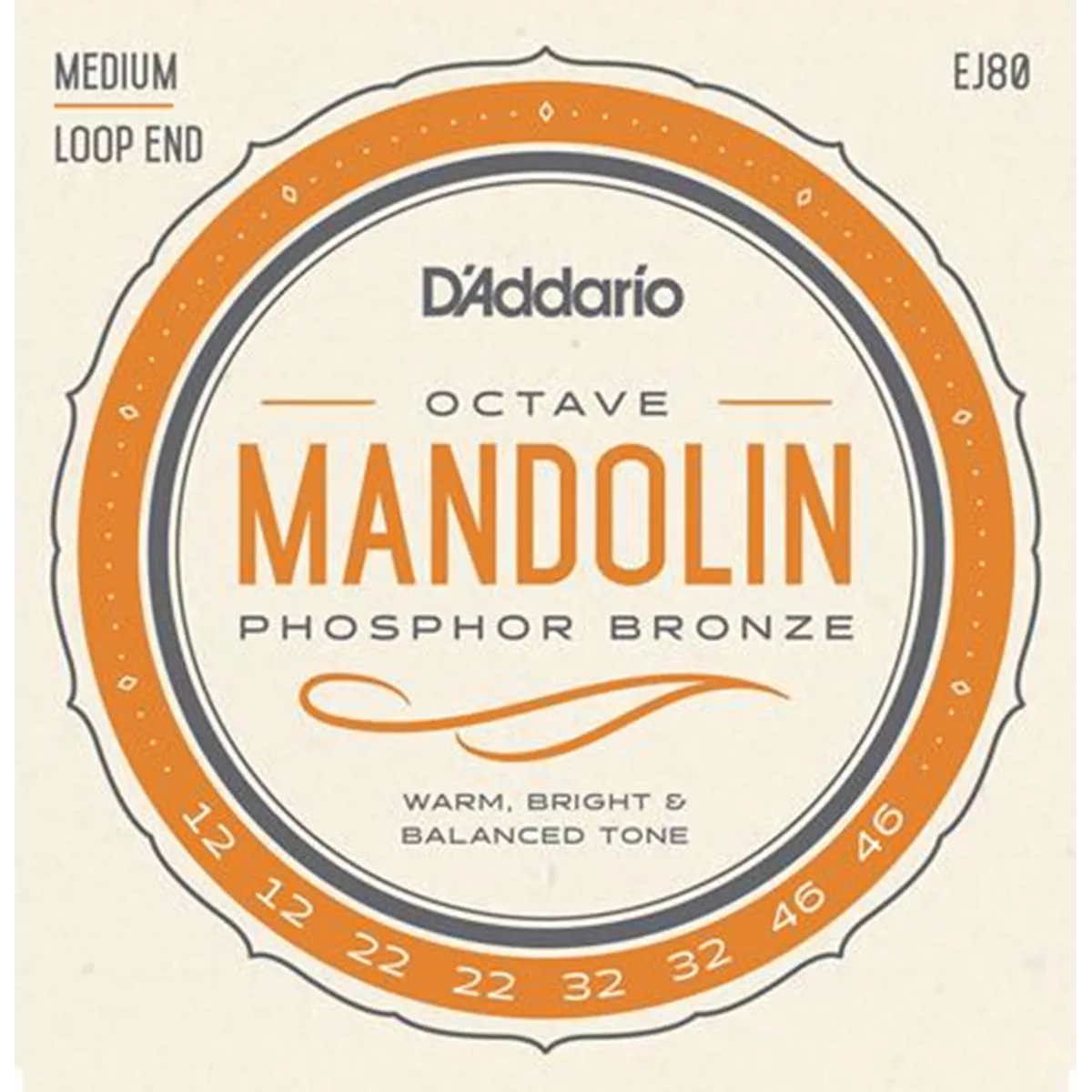 D'Addario Phosphor Bronze Octave Mandolin Strings D'Addario Phosphor Bronze Octave Mandolin Strings