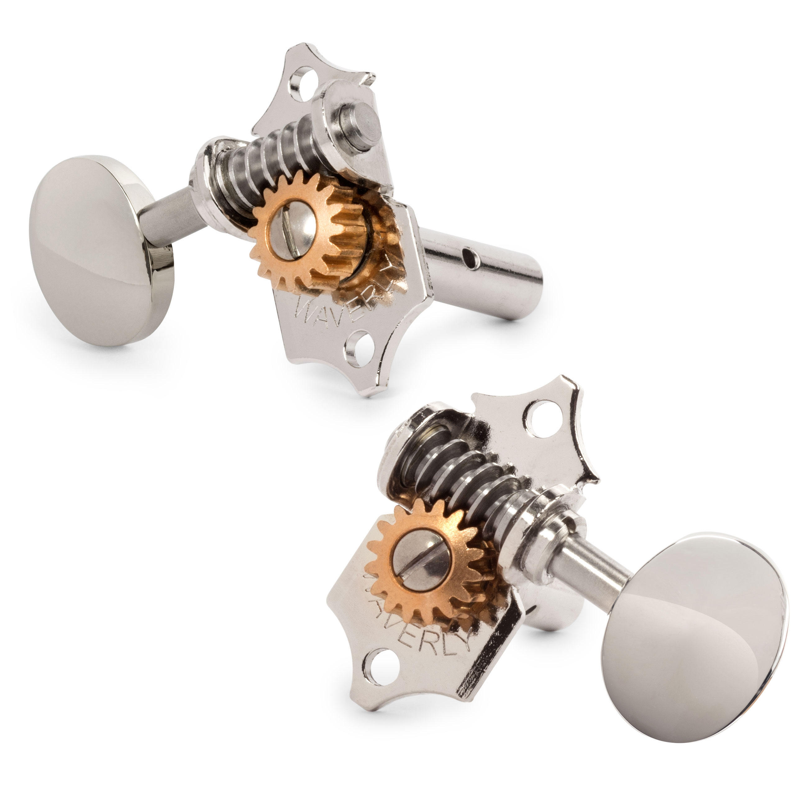 Waverly Guitar Tuner mit ovalen Vintage-Knöpfen für geschlitzte Zapfenköpfe