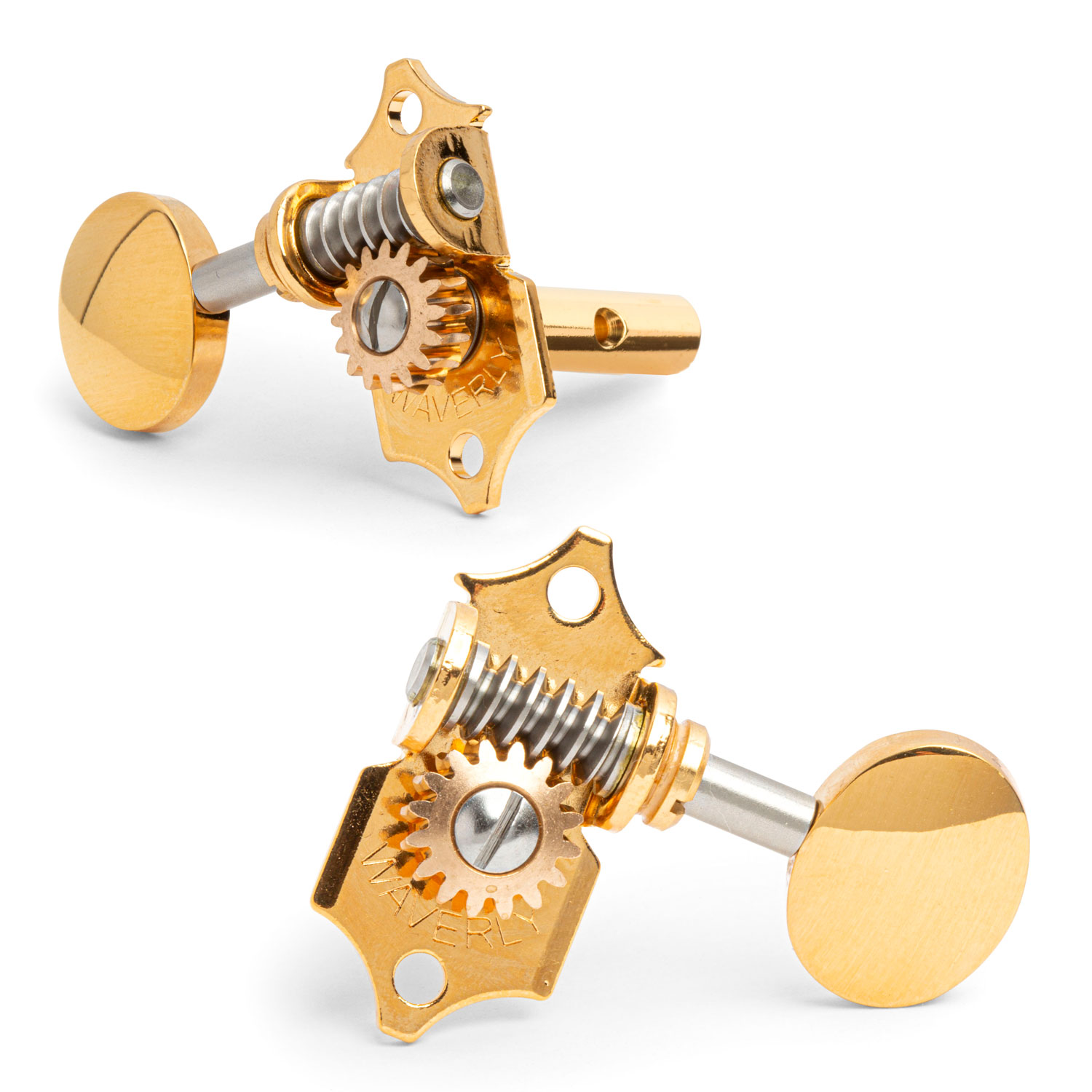 Waverly Guitar Tuner mit ovalen Vintage-Knöpfen für geschlitzte Zapfenköpfe