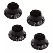 Gibson Accessories Top Hat-Knöpfe, schwarz, Set mit 4 Stück