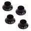 Gibson Accessories Top Hat-Knöpfe, schwarz, Set mit 4 Stück Gibson Accessories Top Hat-Knöpfe, schwarz, Set mit 4 Stück