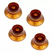 Gibson Accessories Top Hat-Knöpfe, Vintage Amber, Set mit 4 Stück