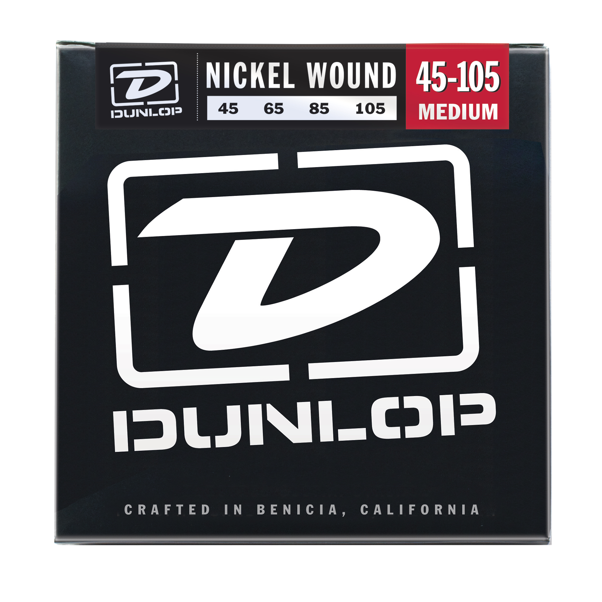 Dunlop vernickelte Stahl-Bassringe Dunlop vernickelte Stahl-Bassringe