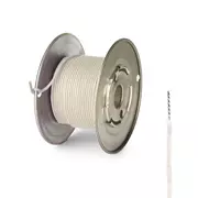 Vintage-Kabel mit rückseitigem Kern – 50 Fuß, weiß