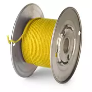 Vintage Solid Core Push-BackKabel – 50 Fuß, gelb, 20 Gauge