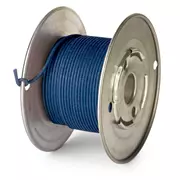 Vintage Solid Core Push-BackKabel – 50 Fuß, blau, 20 Gauge