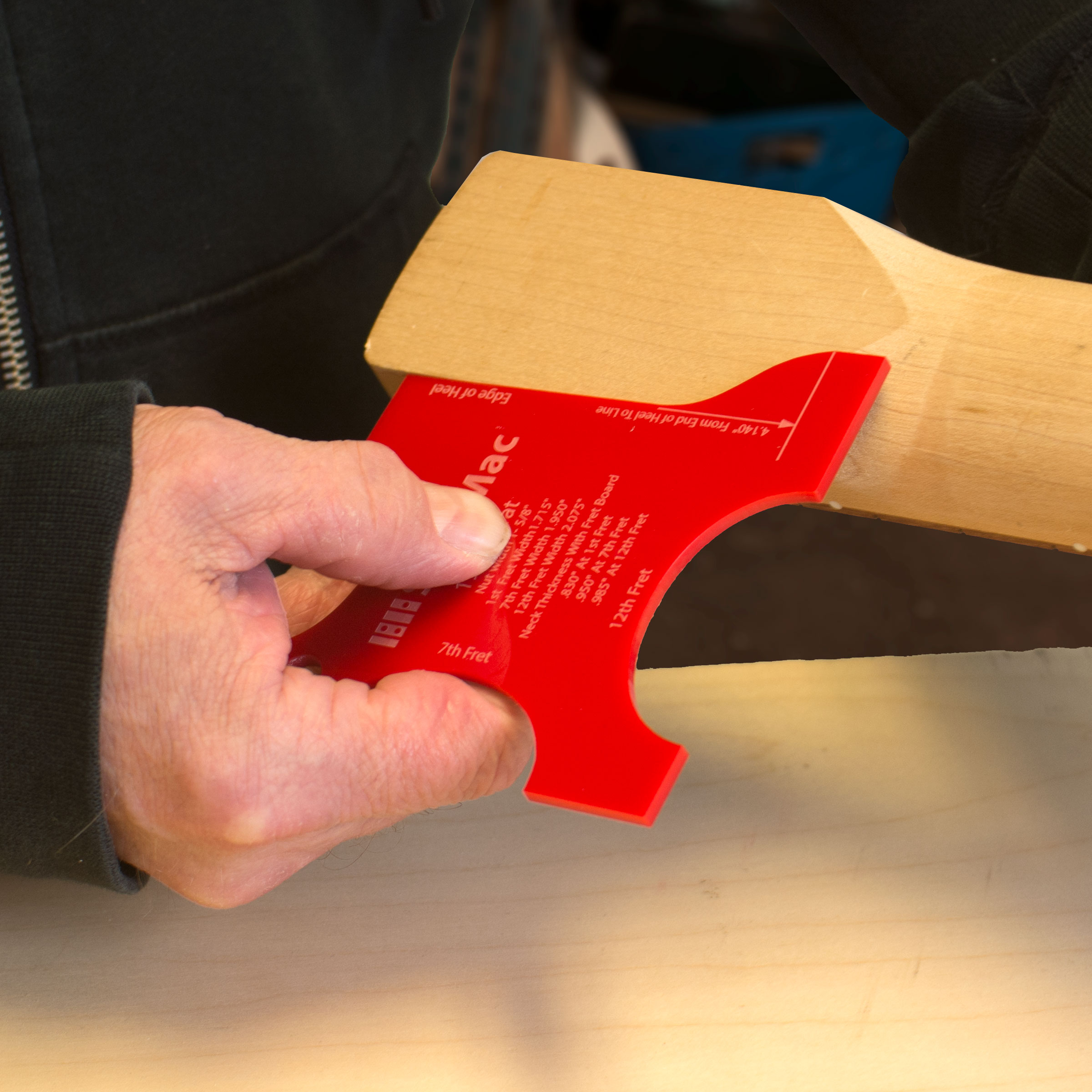 Nackenformungsvorlagen für Elektrogitarre Nackenformungsvorlagen für Elektrogitarre