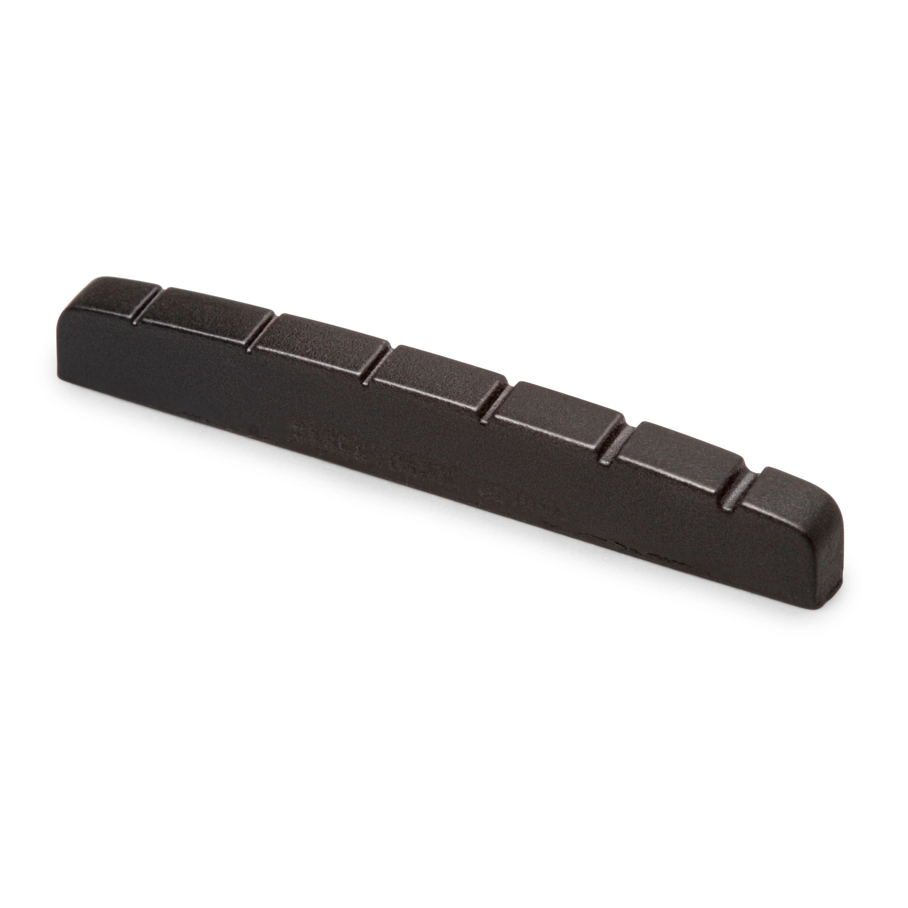 Graph Tech Black TUSQ XL Nuts, For Fender, slotted, top radius, flat bottom