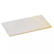 Perlen-Griffbretteinlage Blank, weißes Perlmutt, 1