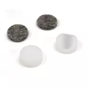 Schallloch-Klemmenkäulen, Satz mit 4 (2 flache und 2 gerillte Kullen)