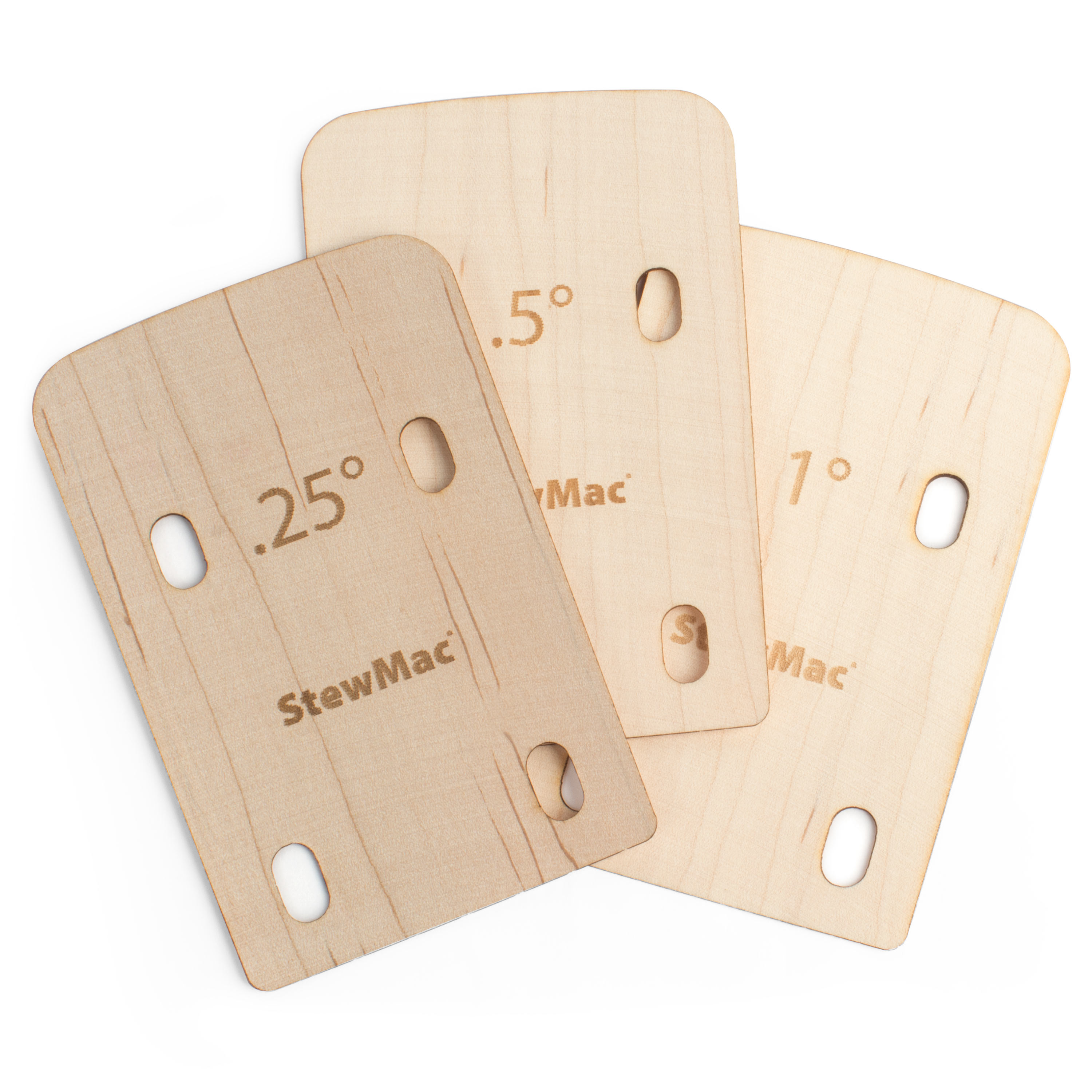 StewMac-Hals-Unterlegplatten für Bässe