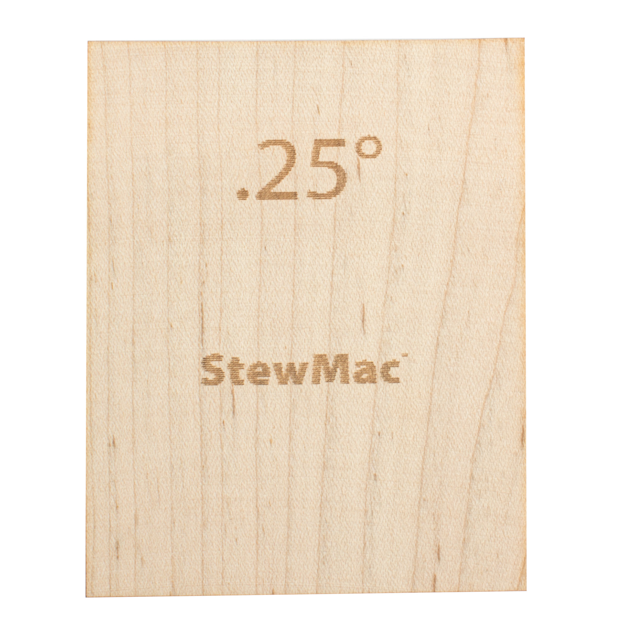StewMac-Hals-Unterlegplatten für Gitarre, Rohling, 0,25&nbsp;Grad