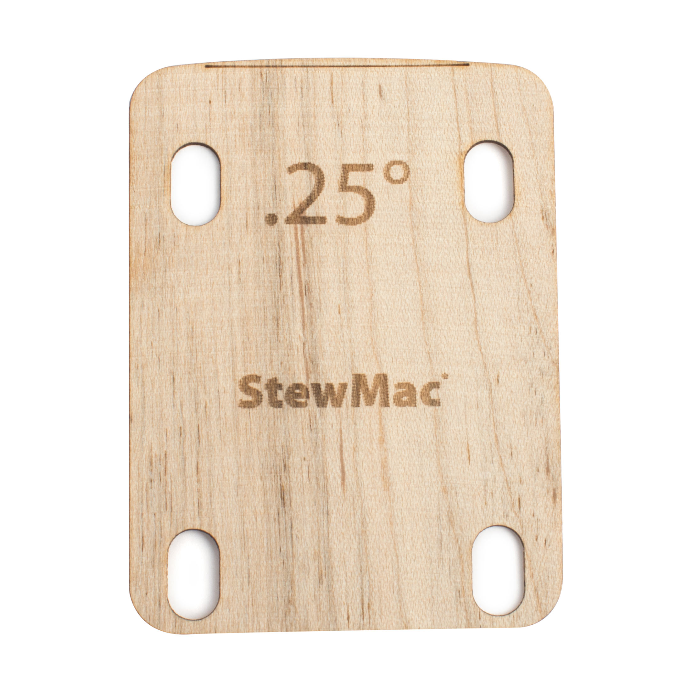 StewMac-Hals-Unterlegplatten für Gitarre, geformt, 0,25&nbsp;Grad