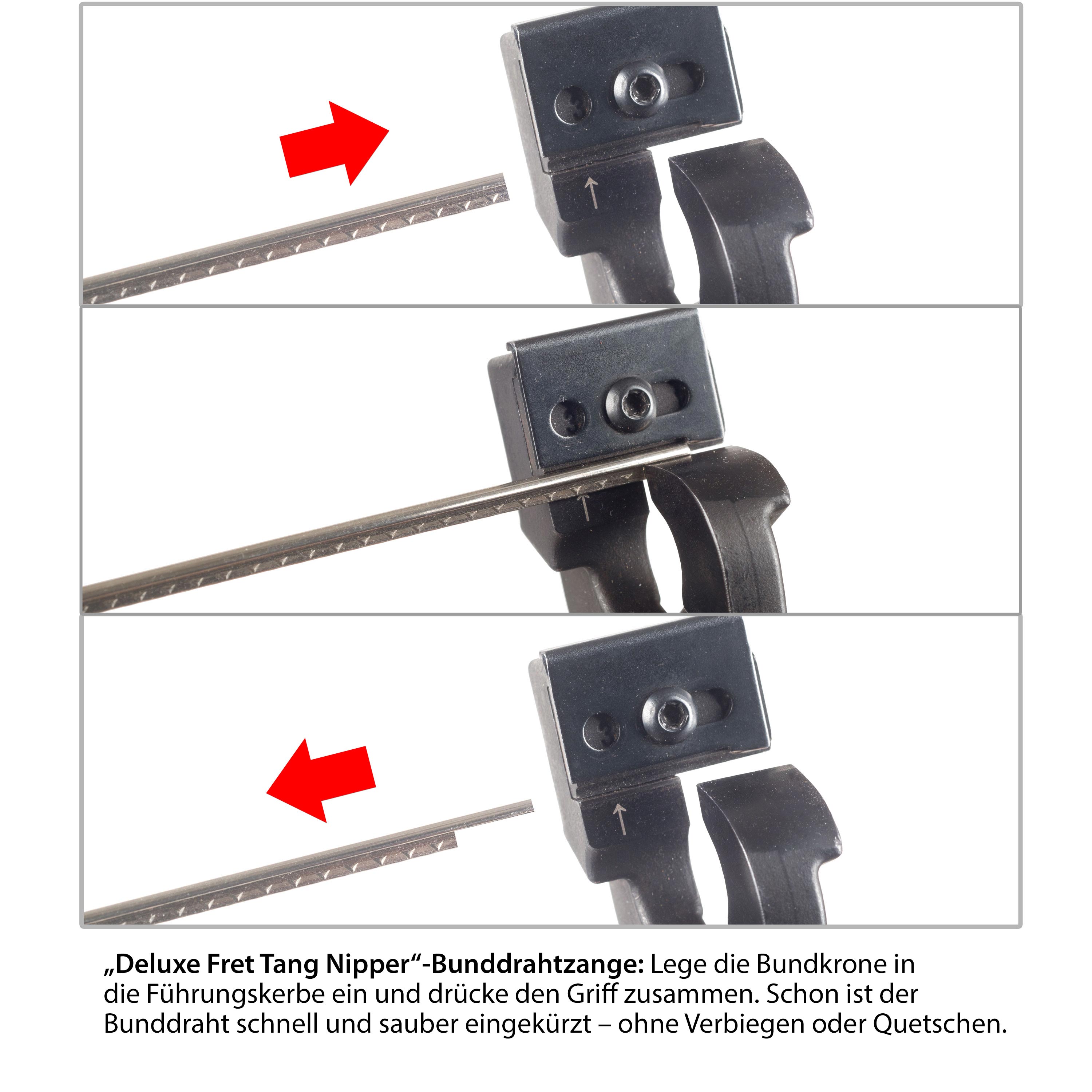 „StewMac Deluxe Fret Tang Nipper“-Bunddrahtzange