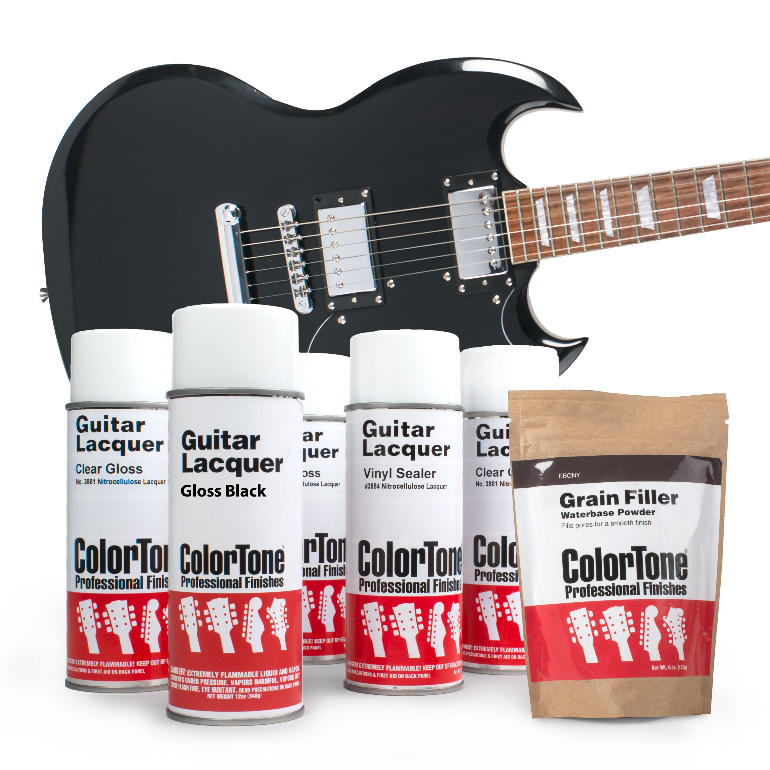 ColorTone-Sprühlack-Set, Black Gloss