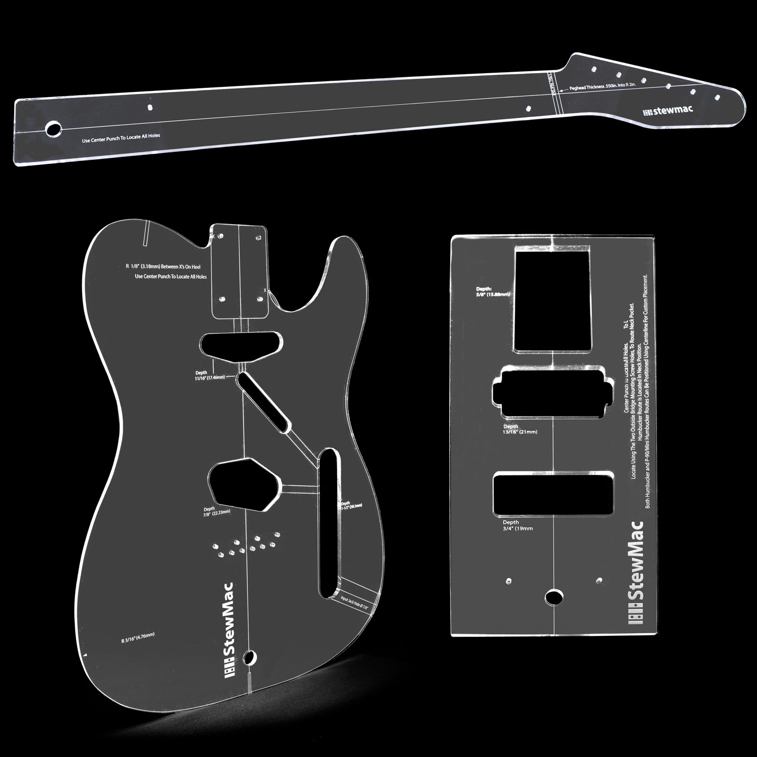 Frässchablone für Vintage-Tele