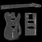 Frässchablone für Vintage-Tele Frässchablone für Vintage-Tele