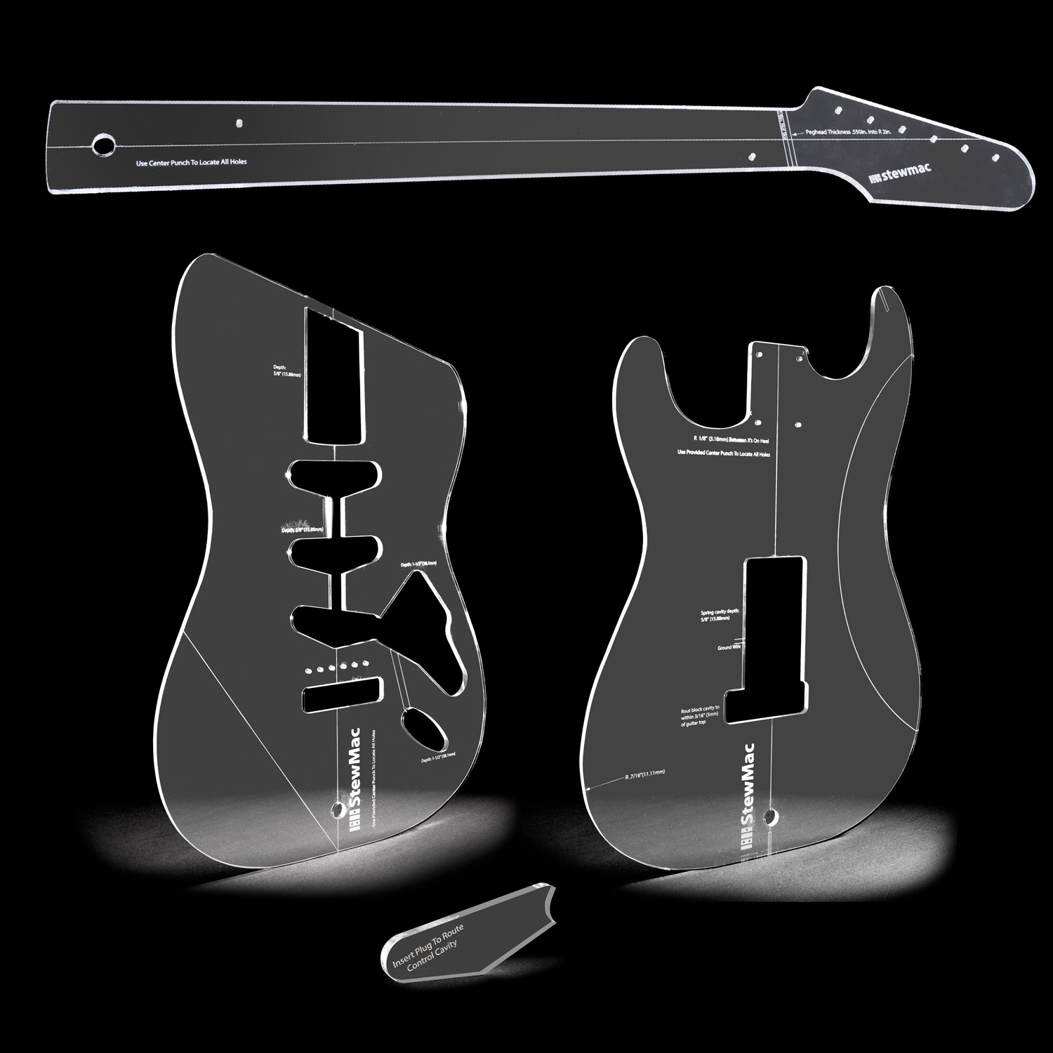 Frässchablone für Vintage-Strat