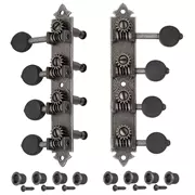 Golden Age F-Style-Mandoline, relic Nickel mit schwarzen Knöpfen