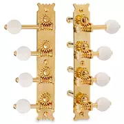 Golden Age Restaurations-Tuner für Mandoline im Oval Hole F-Stil, Gold, Ivoiroid-Knöpfe