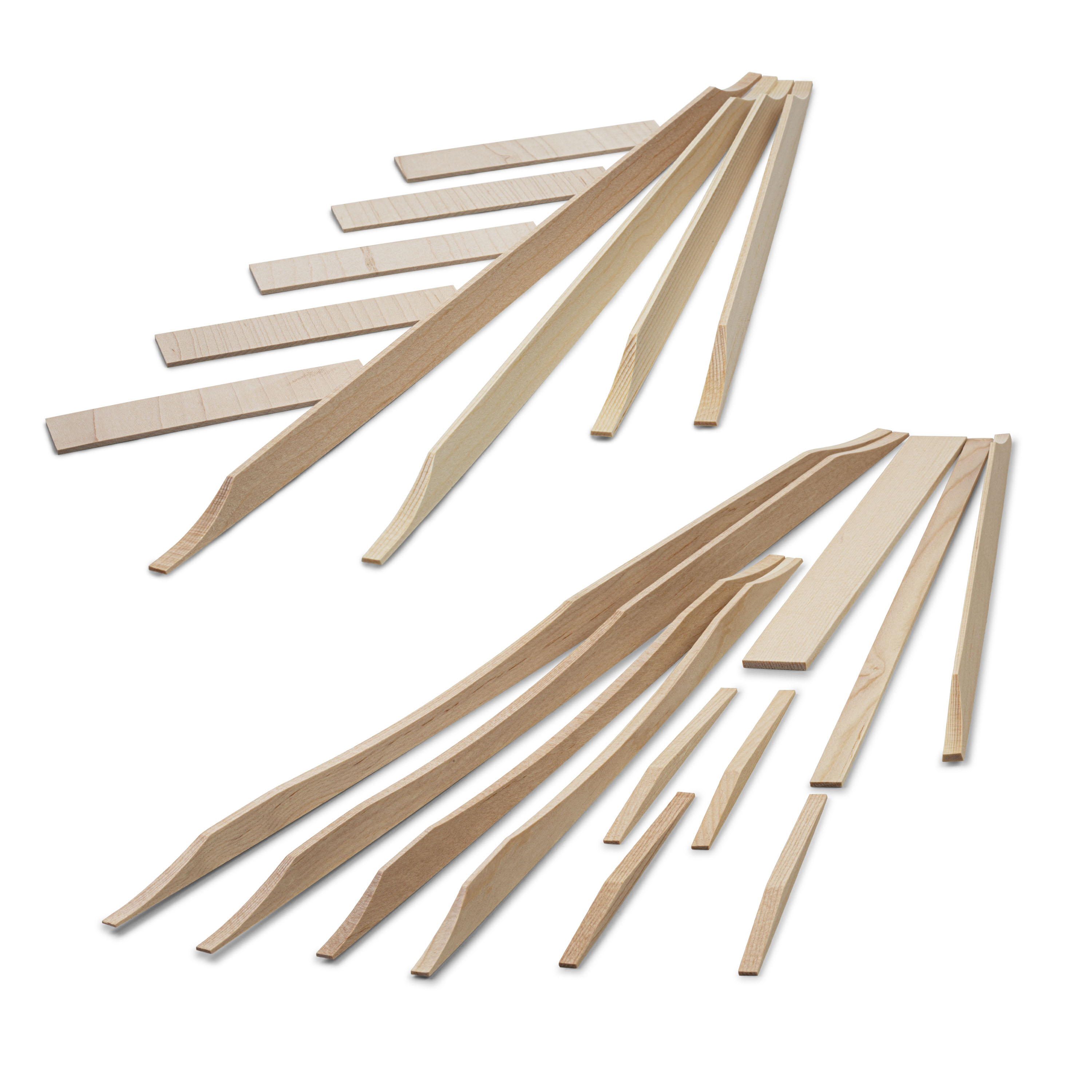 geformte Leisten für J-45 Gitarre, Komplettset