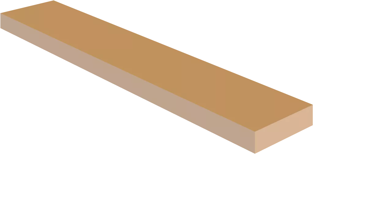 Ahorn-Gitarren-Halsdecke, AAA, 1" x 4" x 24"