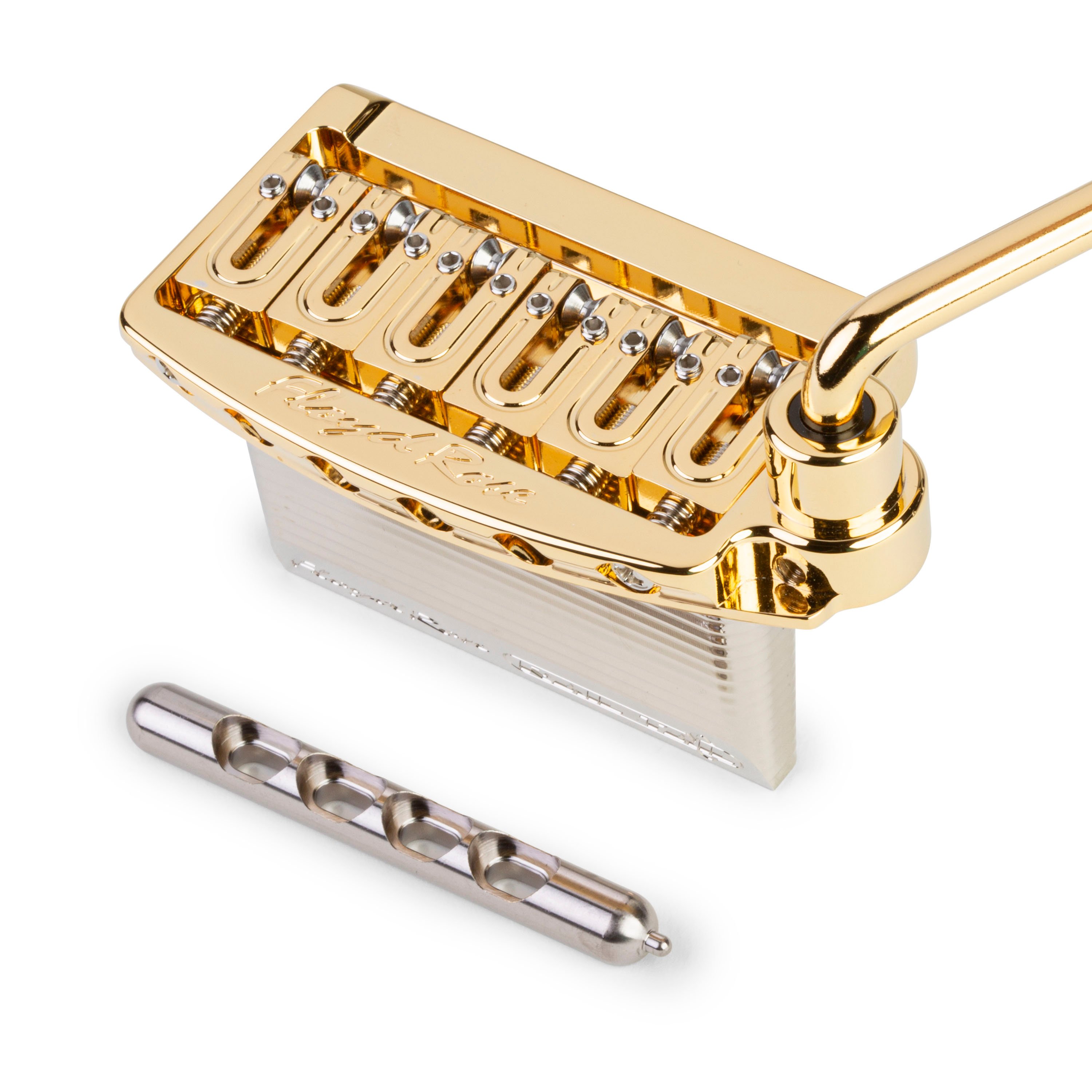 Breites Tremolo-System mit Rosenschienen Breites Tremolo-System mit Rosenschienen