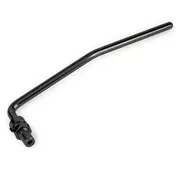 Ausgestellter Tremolo-Arm mit Rosenmotiv, schwarz