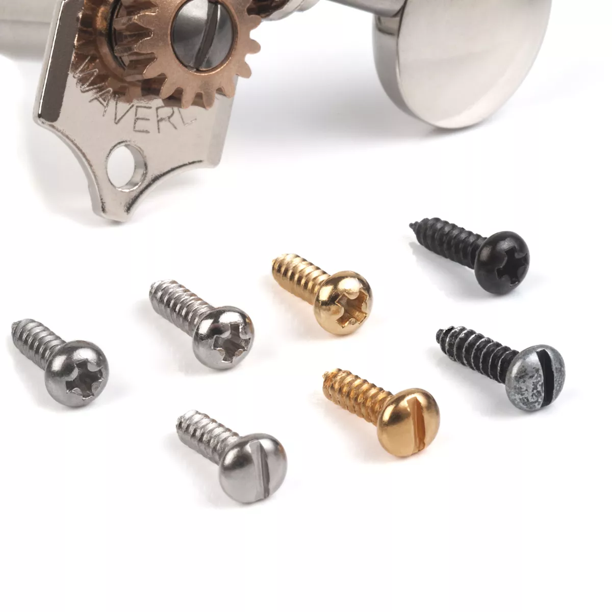 Schrauben für Stimmmechaniken für massive Kopfplatten Schrauben für Stimmmechaniken für massive Kopfplatten