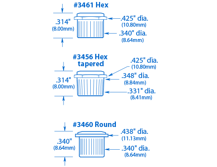 Tuner-Buchsen im Vintage-Stil