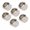 Tunerbuchsen im Vintage-Stil, Sechskant, konisch, Nickel, 6er-Satz Tunerbuchsen im Vintage-Stil, Sechskant, konisch, Nickel, 6er-Satz