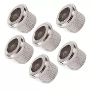 Stimmmechanik buchsenim Vintage-Stil, rund gerade, Nickel, 6er-Satz