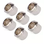 Stimmmechanik buchsenim Vintage-Stil, Hex gerade, Nickel, 6er-Satz