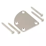 Montageplatte für konturierten Hals, Nickel, mit Schrauben